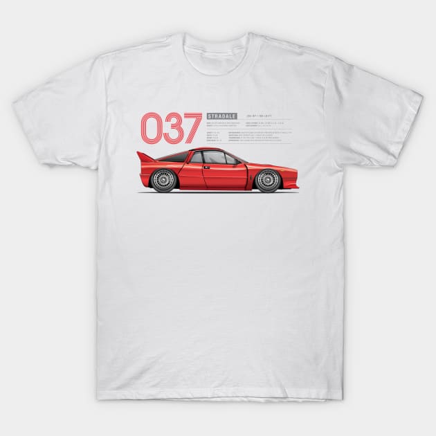 Super Spec 037 Stradale Lancia T Shirt TeePublic